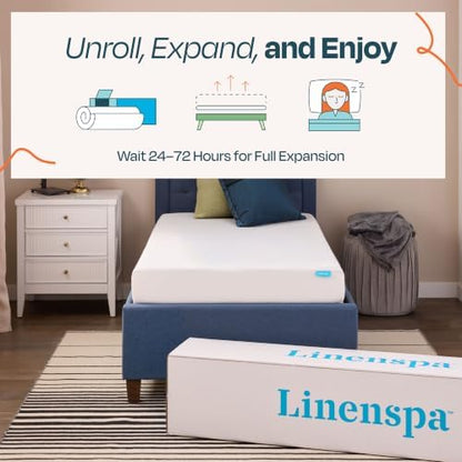 Linenspa 6 Inch Gel Memory Foam Mattress - Twin XL