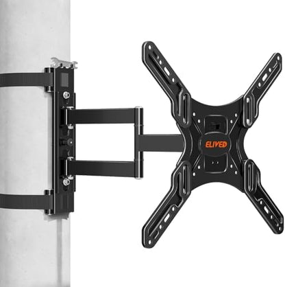 Outdoor Pillar TV Mount Waterproof for 26"-60" TVs, No Drill for Gazebo