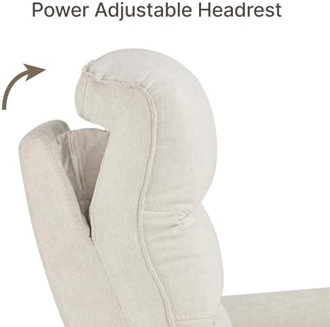 KISLOT Dual Motor Power Recliner Chair,Zero Gravity USB & Type-C, Linen
