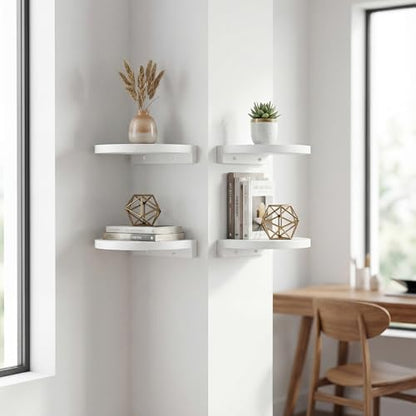 Round Small Floating Shelf,Small Wall Shelves,Mini Speaker Shelf Wood
