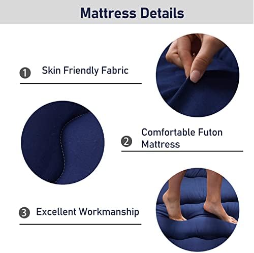MAXYOYO Japanese Floor Mattress 4" Thick Small Size Foldable Futon Mattress