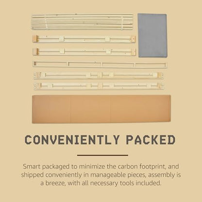 Hercules 4 Inch Low Profile Foundation Box Spring Replacement, King Size