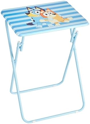 Bluey Folding Tray Table,Portable Snack & Laptop Table, Compact Space-Saving Design for Kids & Teens, Lightweight Indoor Table for Bedroom, Dorm, or Playroom