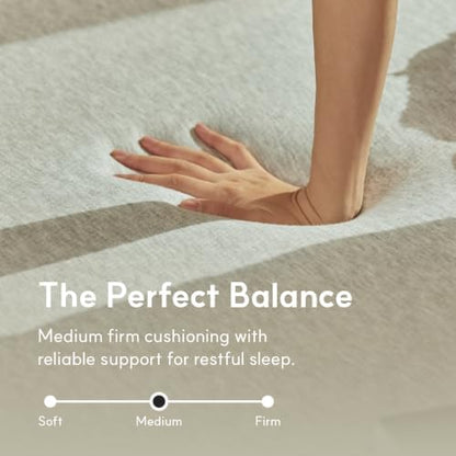 LIFEMENT 12 Inch Queen Size Memory Foam Mattress, Cooling Green Tea Gel