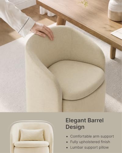 KISLOT Upholstered Dining Chairs Set of 1, Storage Kitchen Chair, Sand