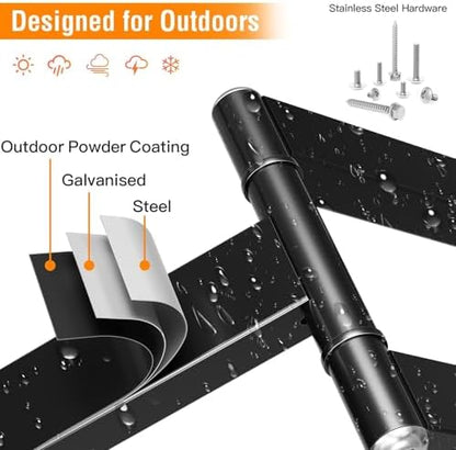 Outdoor Pillar TV Mount Waterproof for 26"-60" TVs, No Drill for Gazebo