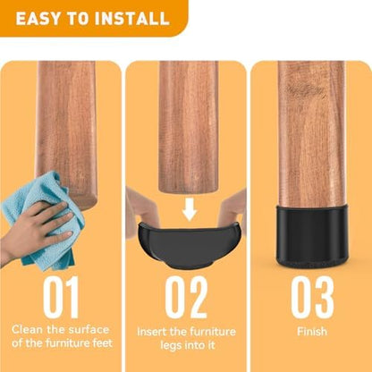 Chair Leg Protectors for Hardwood Floors,24 Pcs