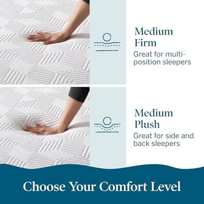 Lucid 12 Inch Gel Memory Foam Mattress, Medium Firm, Cooling, Twin XL Size