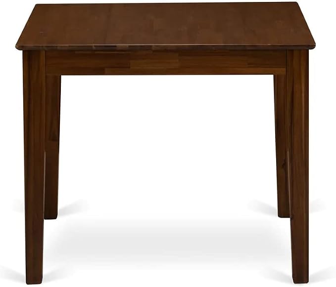 East West Furniture OXT-AWA-T Oxford Square Kitchen Dining Table for Small Spaces, 36x36 Inch, Antique Walnut