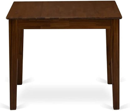 East West Furniture OXT-AWA-T Oxford Square Kitchen Dining Table for Small Spaces, 36x36 Inch, Antique Walnut
