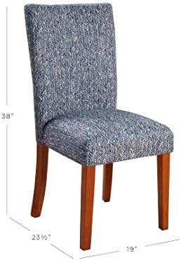 HomePop Parsons Dining Chair,Pack of 2, Navy