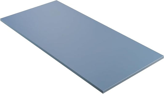 Kaboon Table Top 23.62" D x 55" W, Solid One-Piece Desktop, Universal Wood Countertop, Reversible Laminate Top, Double Desks, L-Desk DIY, for Home and Commercial,Grayish Blue