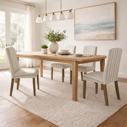 HomePop Parsons Dining Chair - Blue Calypso Stripe (Set of 2)