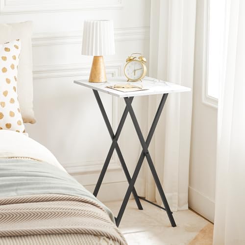 HOOBRO Folding TV Tray, Stable Snack Table for Small Space