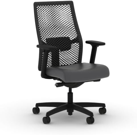 HON Ignition 2.0 ReActiv Ergonomic Office Chair, Lumbar Support, Graphite
