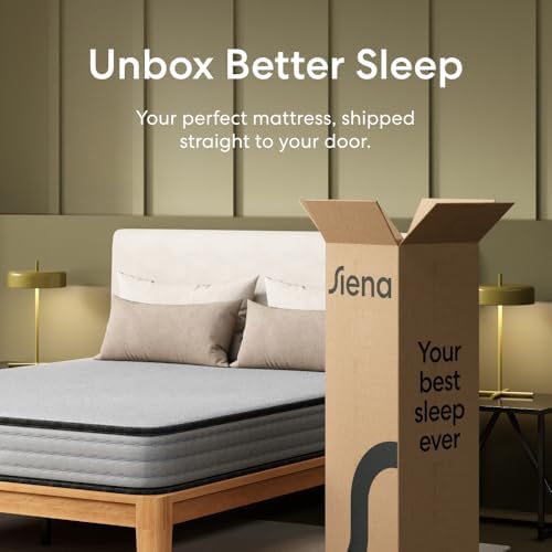 Siena Essential 8" Hybrid Mattress, Twin XL, Medium Firm Feel