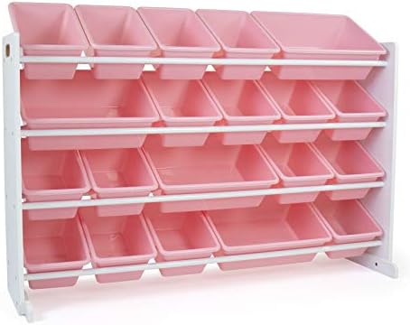 Humble Crew Kids Toy Organizer with 20 Bins, 4 Tier Storage for Playroom