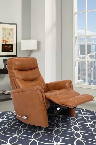 Parker Living Gemini - Butterscotch Recliner Chair Swivel Glider Two Pack Top Grain Leather with Match Comfortable Nursery Recliner Nursing Chair Cozy Swivel Recliner