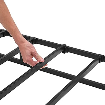 Amazon Basics Smart Box Spring Bed Base, 9-Inch Height Mattress Foundation, Tool-Free Easy Assembly, Convenient Support, Twin, 74" x 38" x 9", White