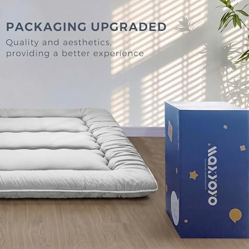 MAXYOYO Japanese Floor Mattress 4" Thick Queen Size Foldable Futon Mattress