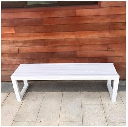 Patio Furniture Bench Park Chairs Outdoor Benches Stadium Benches Iron Chairs Benches Shopping Mall Leisure Benches Garden Outdoor Bench(Color:C)