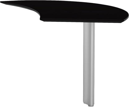 Safco Mayline MNEXTRLDC Medina Right Curved Desk Extension for use with Desks, sold separately, Mocha Laminate