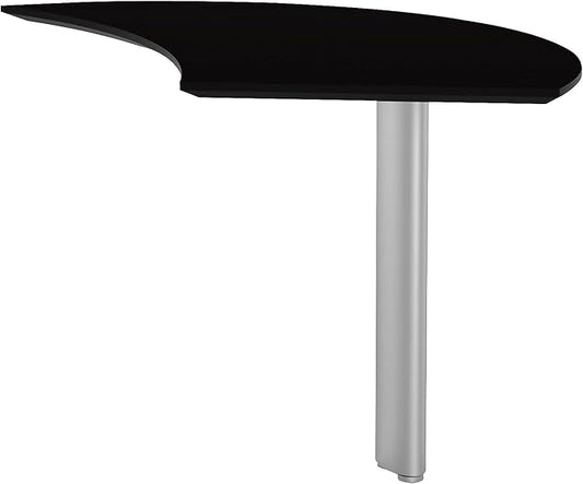 Safco Mayline MNEXTRLDC Medina Right Curved Desk Extension for use with Desks, sold separately, Mocha Laminate