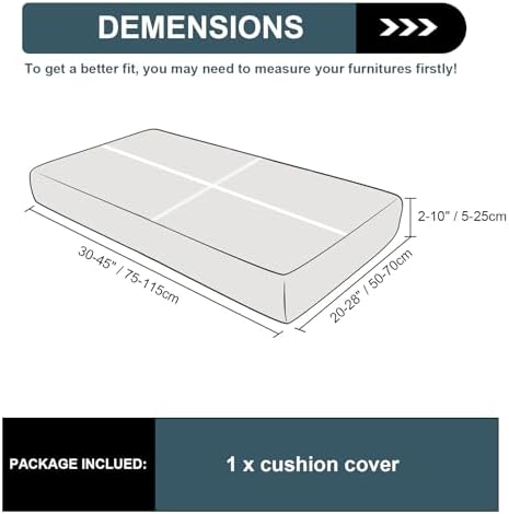 UNBBRRL Seat Cushion Cover and Back Covers for Corner Sofa Stretch Jacquard, Non Slip L Shaped Sofa Slipcover with Storage Ottoman, Sectional Couch Cover for Chaise Lounge (Gold,24 x 35 x 6”)