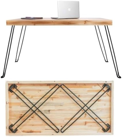 The Portland Folding Table - Lightweight Portable Wood Desk