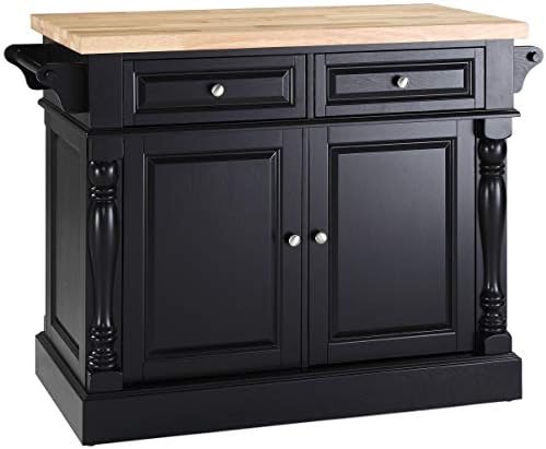 Crosley Furniture Oxford Kitchen Island, Butcher Block Top