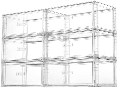 Vtopmart 6 Pack Large Clear Stackable Storage Drawers 23QT