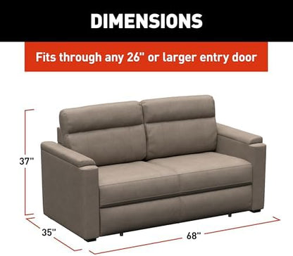 Thomas Payne Signature Heritage Series 68" Driftwood RV Rest Easy Sleeper Sofa with Easy-to-Use Fold-Out Mechanism, 81" Bed Depth - 2024044352