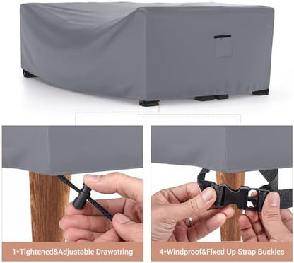 Outdoor Patio Furniture Covers Waterproof 98"Lx78"Wx30"H Grey