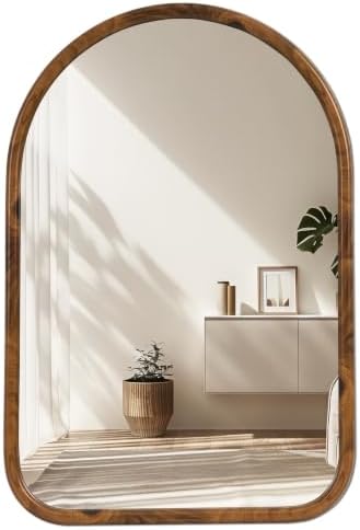 20"x30" Arch Wall Mirror, Natural
