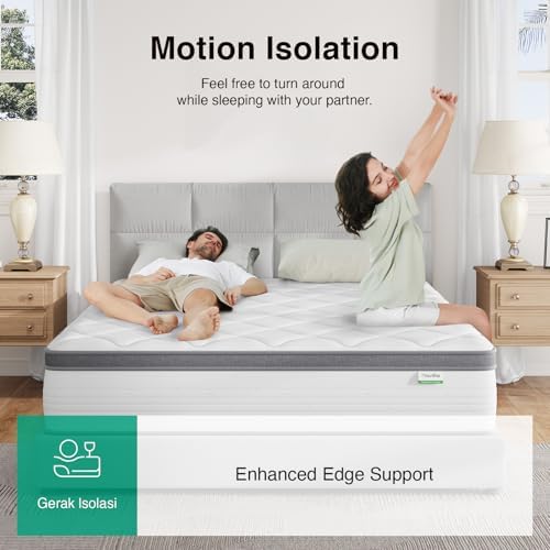 Novilla King Size Mattress 14 Inch, Hybrid Mattress in a Box