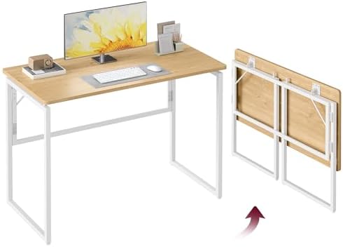 VASAGLE Folding Desk, Small Computer Desk, Foldable Table 39.4 Inch