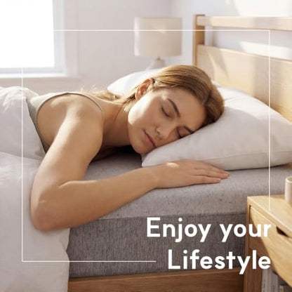 LIFEMENT, Essential 6 Inch Copper Infused Cooling Gel Memory Foam Mattress, Medium Firm, Fiberglass Free, Pressure Relief, Safe & Certified Foams & Cover, 10-Year Warranty, Mattress in a Box, King
