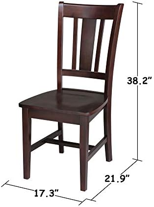 International Concepts San Remo Splat Back Chair, Java