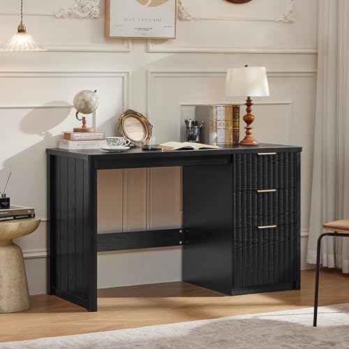 LEYAOYAO Office Desk 48" With 3 Drawers Storage File Cabinet