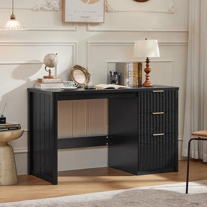 LEYAOYAO Office Desk 48" With 3 Drawers Storage File Cabinet