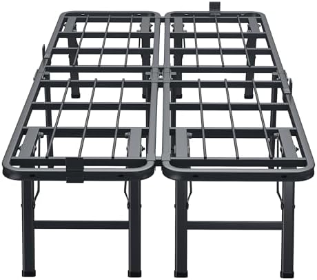 VIPSHOW 14 Inch Twin XL Metal Folding Bed Frame,Tool-Free Assembly Platform