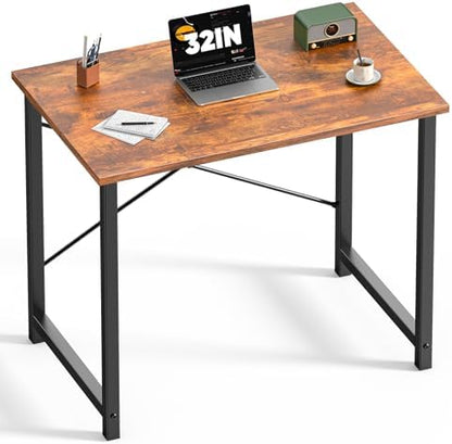 DUMOS 32 Inch Small Computer Desk, Gaming Desks for Home Office Bedroom