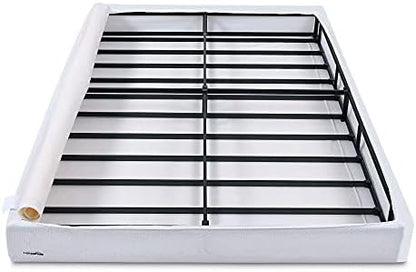 Amazon Basics Smart Box Spring Bed Base, 5-Inch Height Mattress Foundation, Tool-Free Easy Assembly, Metal Support, Full, 74" x 53"