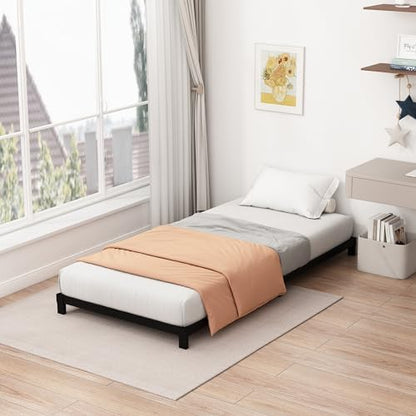 5 Inch Low Profile Twin Floor Bed Frame Heavy Duty Platform
