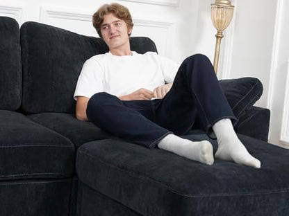 EASE MOOSE Oversized Sleeper Sectional Sofa,Deep Seat Modular Sofa