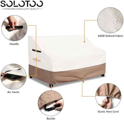 Outdoor Couch Cover Waterproof, 79" W x 38" D x 35" H