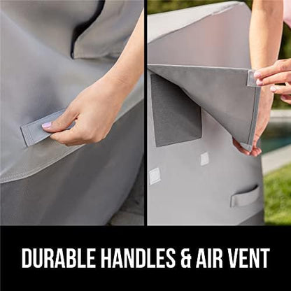 GORILLA GRIP Waterproof Outdoor Patio Chair Cover, 2 Pack, 36 Inch, Silver