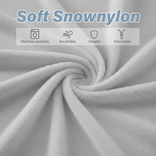 Tiita Convertible Folding Sofa Bed Single Size for Adults with Pillow, Plush Fabric Floor Mattress Couch Bed, Washable Cover & Side Pocket, Guest Room, Dorm, Apartment, Living Room, White Gray