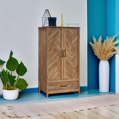 Sauder Cannery Bridge Armoire, L: 32.36" x W: 22.52" x H: 59.80", Sindoori Mango Finish