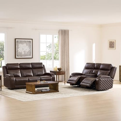 Watson & Whitely Zero Gravity Power Reclining Sofa & Loveseat Set, Brown
